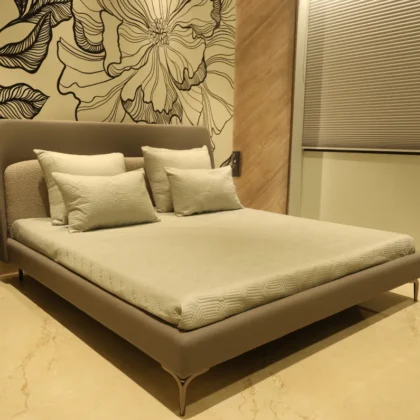 Modern Low-Profile Upholstered Bed