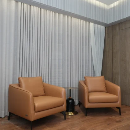 Modern Leather Accent Chair