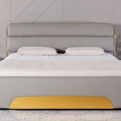 Golden Edge Designer Bed
