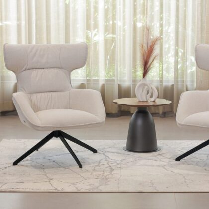 Aura Luxe Swivel Accent Chair